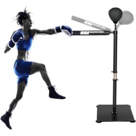 Boxing Speed Trainer,Boxing Spinning Bar with Speed Bag Free Standing Adjustable Height from 4.8 ft-6 ft