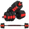 Dumbbells Set, Adjustable Weights 3-in-1 Set Barbell 44Lb, Home Gym Equipment for Men Women Gym Workout Fitness Exercise