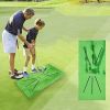 1pc Foldable Golf Hitting Mat; Swing Training Aid Portable Golf Practice Training Mat