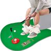 Toilet Golf Game Set ; Practice Mini Golf In Any Restroom/Bathroom; Great Toilet Time Funny Gag Gifts For Golfer