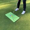 1pc Foldable Golf Hitting Mat; Swing Training Aid Portable Golf Practice Training Mat