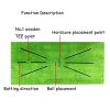 1pc Foldable Golf Hitting Mat; Swing Training Aid Portable Golf Practice Training Mat