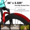 A26207 26 Inch Aluminum Frame Shock Fork Plus Shock Absorber 21-speed Unisex Mountain Bike