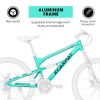 A26207 26 Inch Aluminum Frame Shock Fork Plus Shock Absorber 21-speed Unisex Mountain Bike