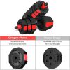 Dumbbells Set, Adjustable Weights 3-in-1 Set Barbell 44Lb, Home Gym Equipment for Men Women Gym Workout Fitness Exercise