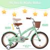 Multiple Colors,Girls Bike for 4-7 Years Old Kids,16 inch wheel , Training Wheels Included