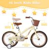 Multiple Colors,Girls Bike for 4-7Years Old Kids,16 inch wheel , Training Wheels Included