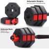 Dumbbells Set, Adjustable Weights 3-in-1 Set Barbell 44Lb, Home Gym Equipment for Men Women Gym Workout Fitness Exercise