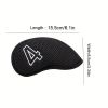 10pcs New High Quality Meshy Golf Iron Covers One Sided Numbers Right Hand Golf Iron Club Head Covers Set 4; 5; 6; 7; 8; 9; P; A; S; X Black