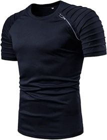 Men's Casual Shirt Short Sleeve Crewneck T Shirt Athletic Running Sport Gym Mens T Shirts (size: XL)