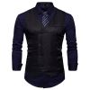 Men's Suit Vest Slim Fit Double Breasted Dress Vest