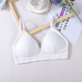 Women Yoga Sports Bras Triangle Cup Underwear Female Breathable Wrapped Tube Top Sexy Beauty Back Adjustable Sling Bra Vest (Color: White)