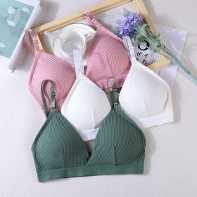 Women Yoga Sports Bras Triangle Cup Underwear Female Breathable Wrapped Tube Top Sexy Beauty Back Adjustable Sling Bra Vest (Color: 3 Pairs)