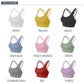 Nylon Top Women Bra Sexy Top Woman Breathable Underwear Women Fitness Yoga Sports Bra For Women Gym 22 Colors (Color: 9 Pairs)