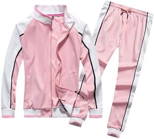 Women's 2 Pieces Tracksuits Casual Running Jogging Athletic Casual Outfits Full Zip Suit Gym Sports Sweatsuits (size: S)