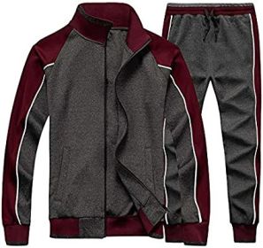 Women's 2 Pieces Tracksuits Casual Running Jogging Athletic Casual Outfits Full Zip Suit Gym Sports Sweatsuits (size: M)