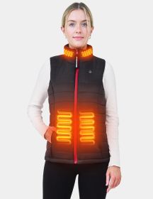 ANTARCTICA GEAR Women's Heated Vest With 16000mAh Battery Pack, Rechargable Lightweight Heated Vest for Winter Outdoor (Color: Black)