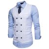 Men's Suit Vest Slim Fit Double Breasted Dress Vest