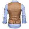 Men's Suit Vest Slim Fit Double Breasted Dress Vest