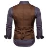 Men's Suit Vest Slim Fit Double Breasted Dress Vest